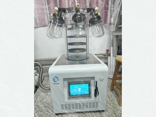北京四环起航 12A 多歧管冻干机 广西高校实验室落地整机实拍，科研样品低温真空冷冻干燥设备